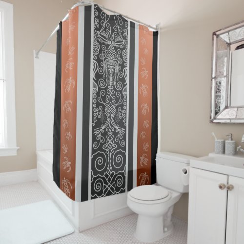 Viking Tattoo Shower Curtain