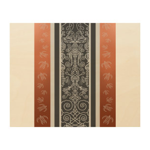 Viking Tattoo Wood Wall Art