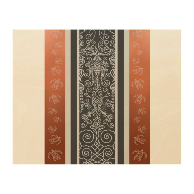 Viking Tattoo Wood Wall Art (Front)