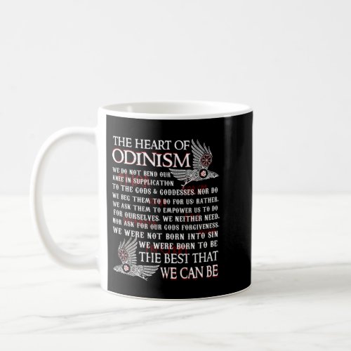 Viking The Heart Of Odinism Raven Coffee Mug