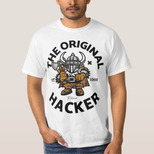 Viking The Original Hacker Hackerman Est1066 T_Shirt
