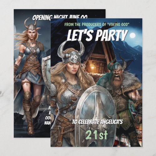 Viking themed norse warriors medieval men women