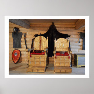 Viking throne room poster