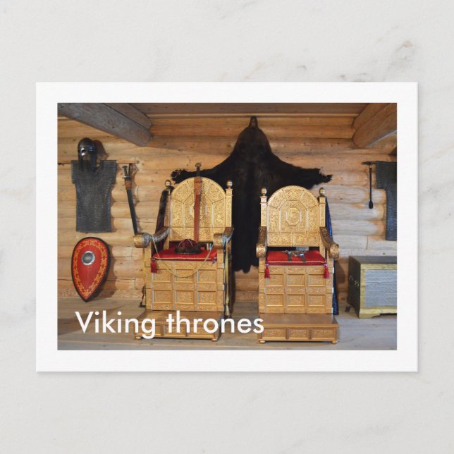 Viking thrones postcard (Front)