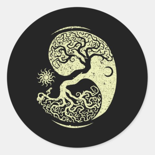 Viking Tree Classic Round Sticker