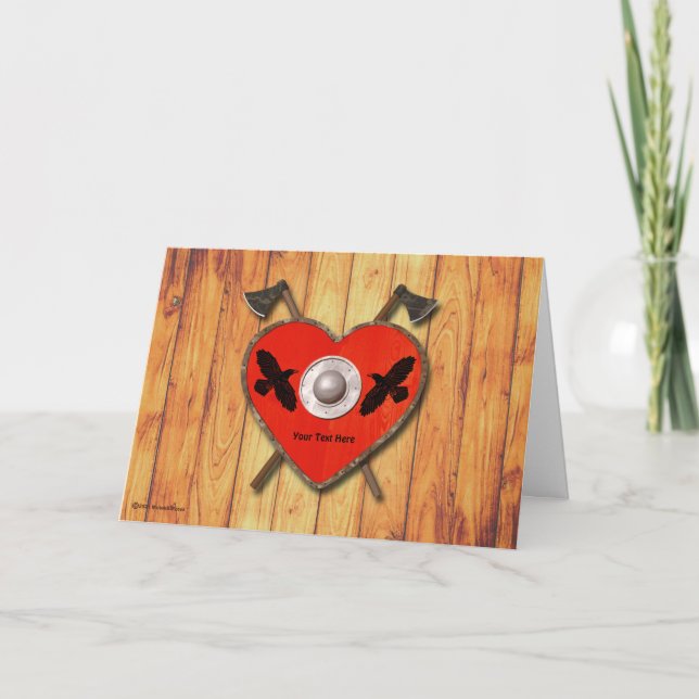 Viking Valentine - Raven Card (Front)