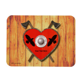 Viking Valentine - Raven Card Magnet