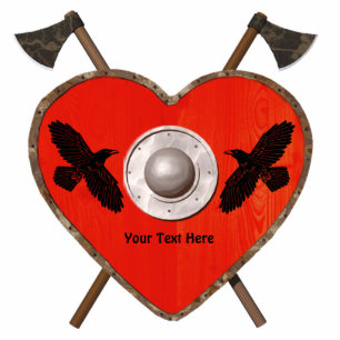 Viking Valentine - Raven Cutout