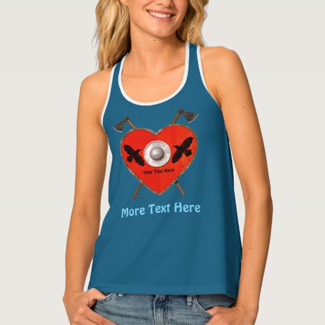 Viking Valentine - Raven Tank Top (Front)