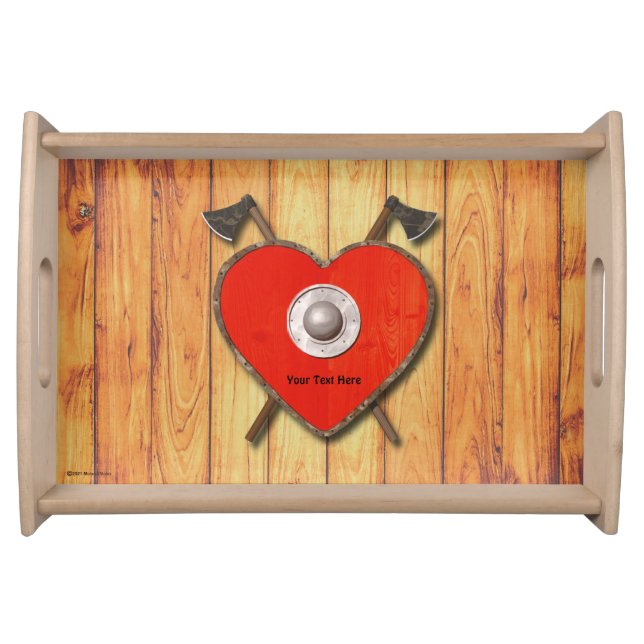 Viking Valentine Serving Tray (Front)