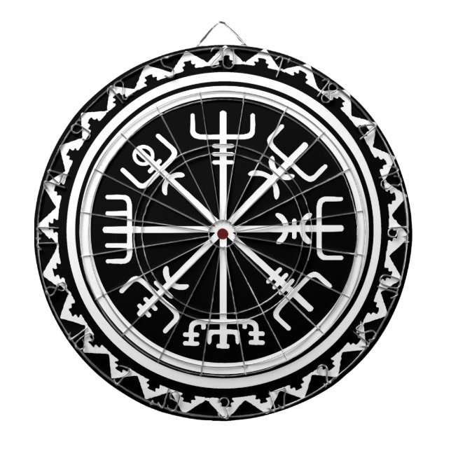 Viking Vegvisir Compass Dartboard (Front)