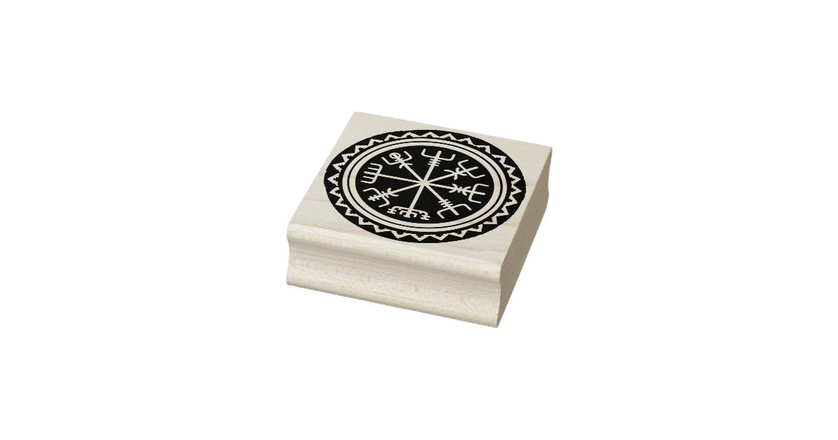 Download Viking Vegvisir Design Rubber Stamp Tool | Zazzle.com