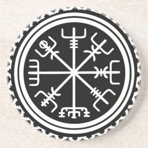 Viking Vegvisir Nautical Compass Coaster