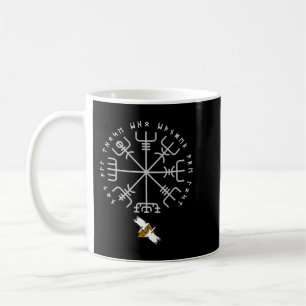 Viking Vegvisir Rune And Raven Coffee Mug