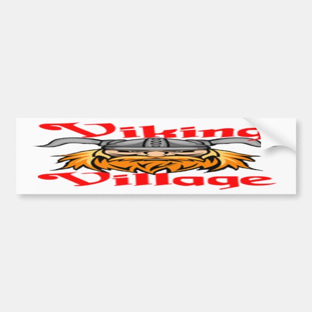 "Viking Village" Bumper Sticker (Front)
