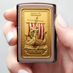 Viking Voyager Rose Gold Bullion Zippo Lighter
