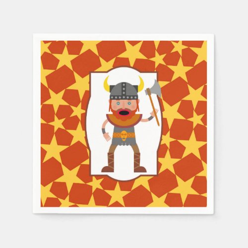 Viking Warrior Boy Birthday Party Napkins