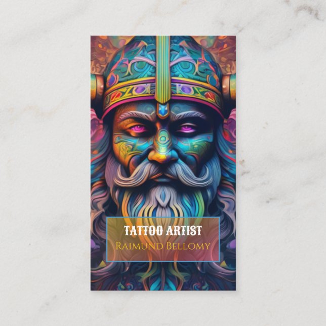 Viking Warrior Business Card (Front)