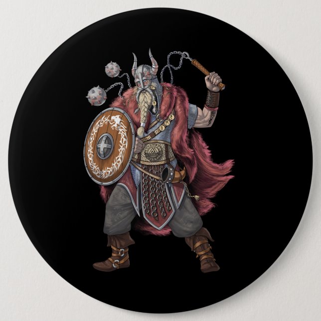 Viking Warrior Button (Front)