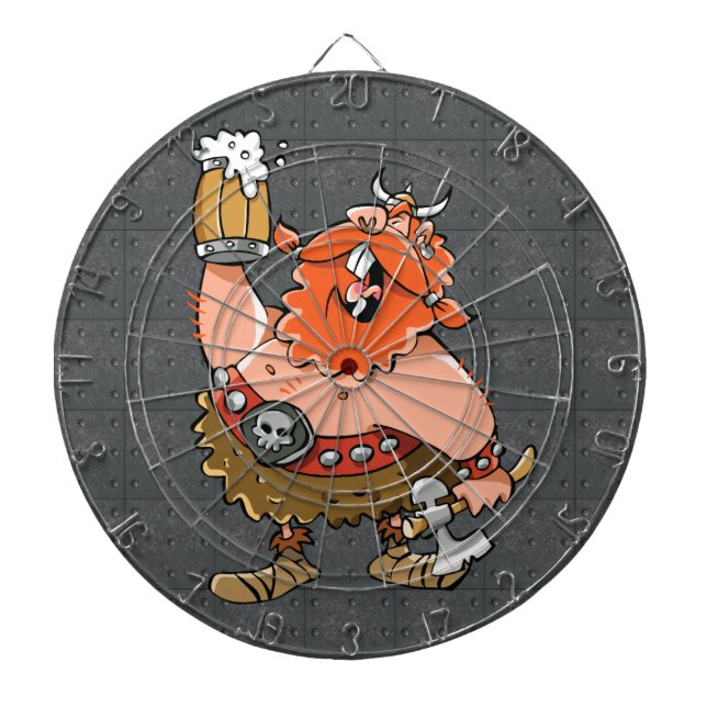 VIKING WARRIOR DARTBOARD WITH DARTS (Front)