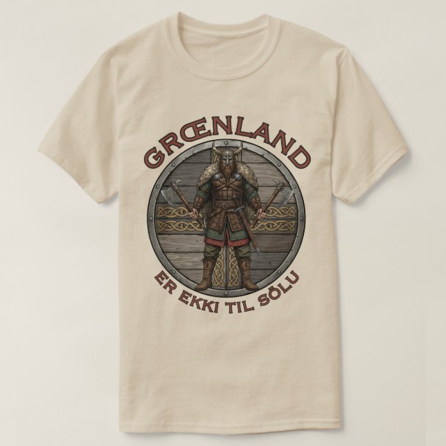 Viking Warrior Greenland  T-Shirt (Design Front)