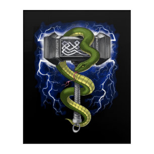 Viking Warrior Hammer Acrylic Print