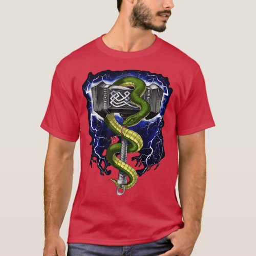 Viking Warrior Hammer T_Shirt