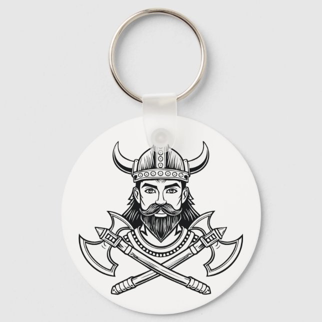 viking warrior keychain (Front)