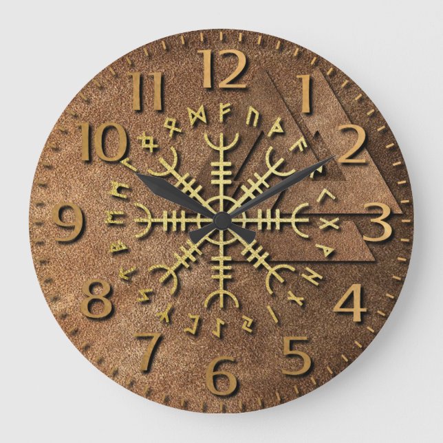 Viking Warrior Large Clock (Front)