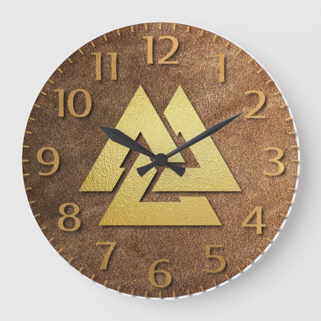 Viking Warrior Large Clock (Front)