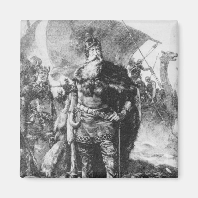 Viking Warrior Magnet (Front)