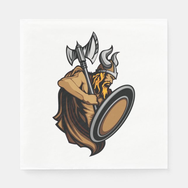 Viking Warrior Napkins (Front)