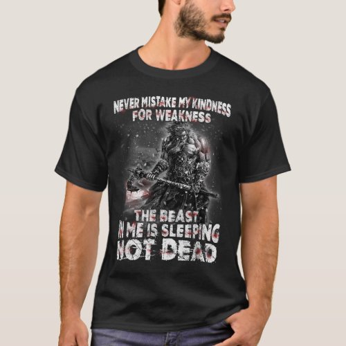 Viking Warrior Never Mistake My Kindness For Weakn T_Shirt