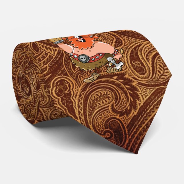VIKING WARRIOR OKTOBERFEST NECK TIE (Rolled)