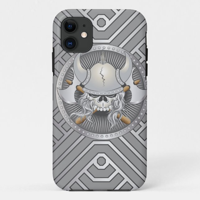 Viking Warrior Skull Case-Mate iPhone Case (Back)