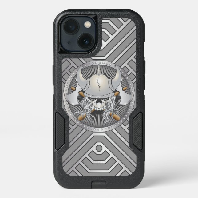 Viking Warrior Skull Otterbox iPhone Case (Back)