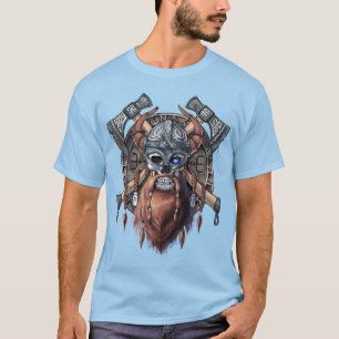 Viking Warrior Skull T-Shirt