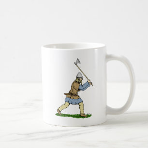 Viking Warrior Wielding Broad-Axe Coffee Mug