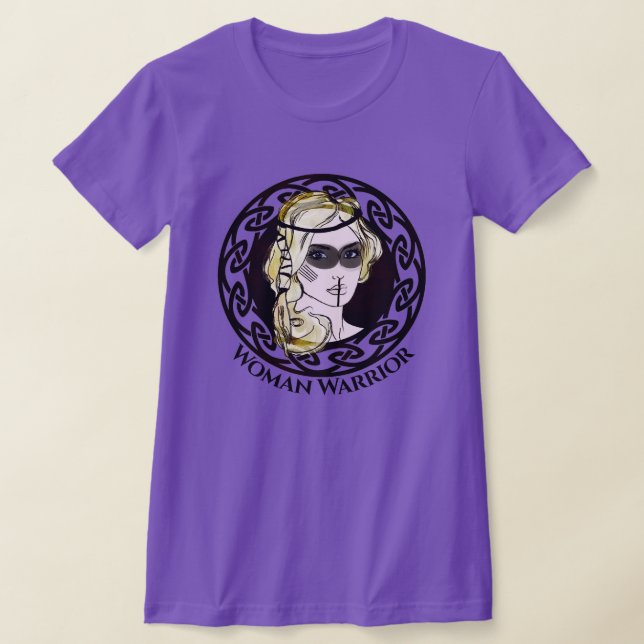 Viking Warrior Woman T-Shirt (Laydown)