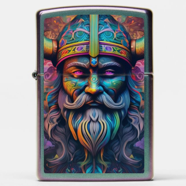 Viking Warrior Zippo Lighter (Front)