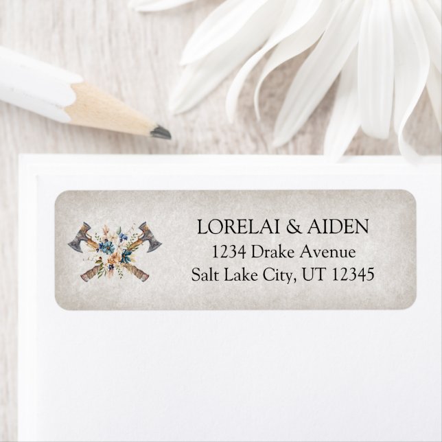 Viking Wedding Label (Insitu)