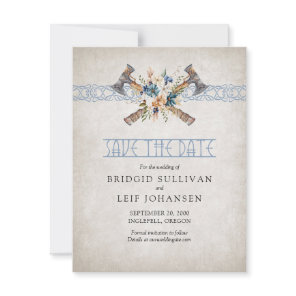 Viking Wedding Save The Date
