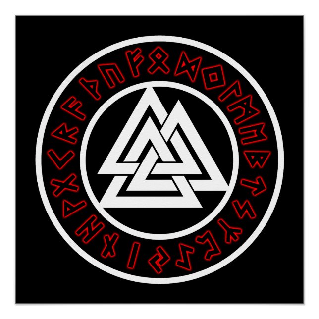 Viking White Triscalion Poster (Front)