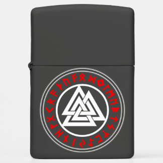 Viking White Triscalion Zippo Lighter
