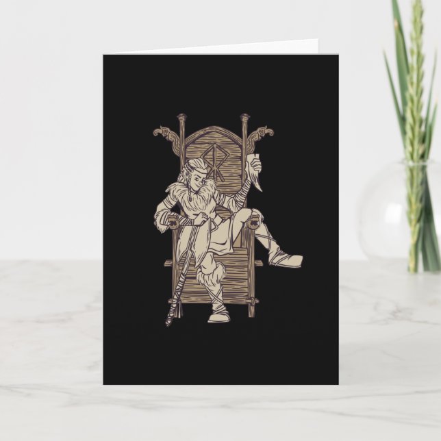 Viking woman card (Front)