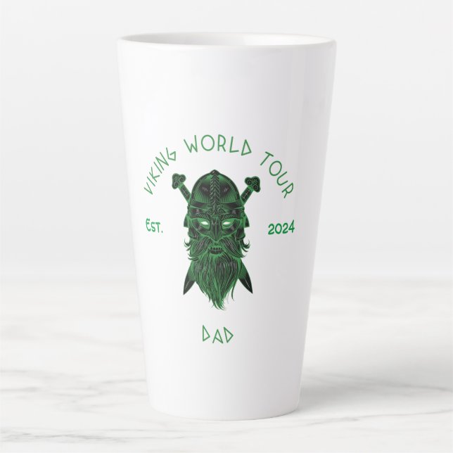 Viking World Tour Dad Latte Mug (Front)