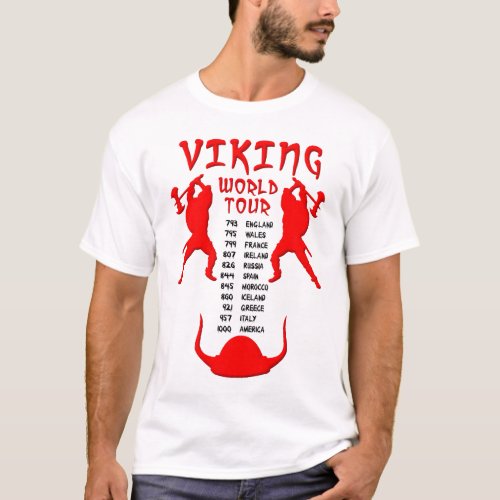 Viking World Tour Shirt Front