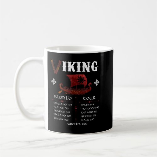 Viking World Tour Viking Ship Coffee Mug