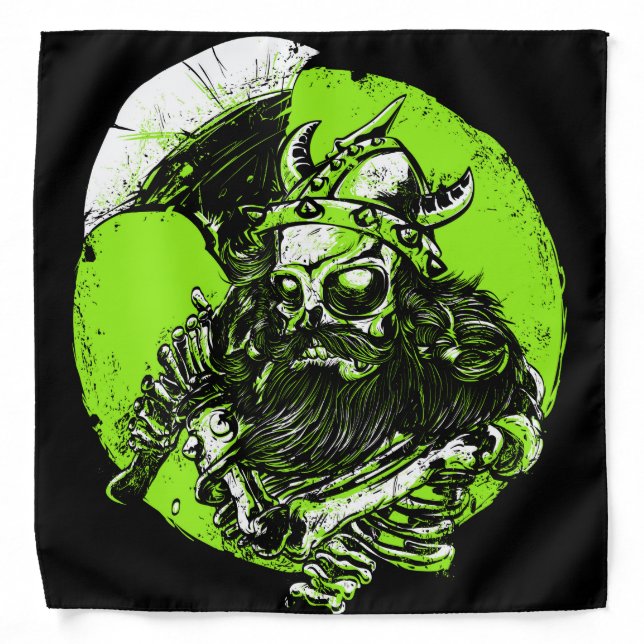 Viking Zombie Warrior Bandana (Front)