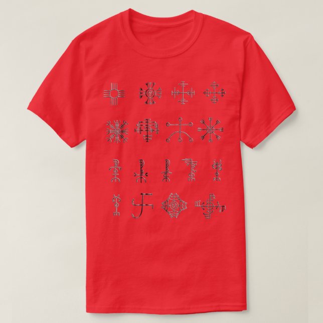 VikingIcelandic Staves T-Shirt (Design Front)